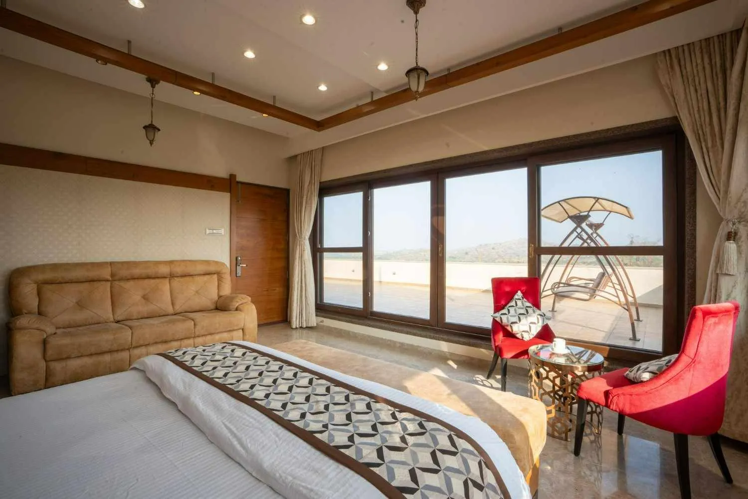 Hotel Bedroom View